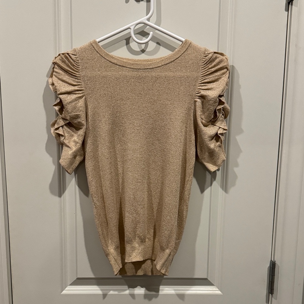 Express Beige Knit Top